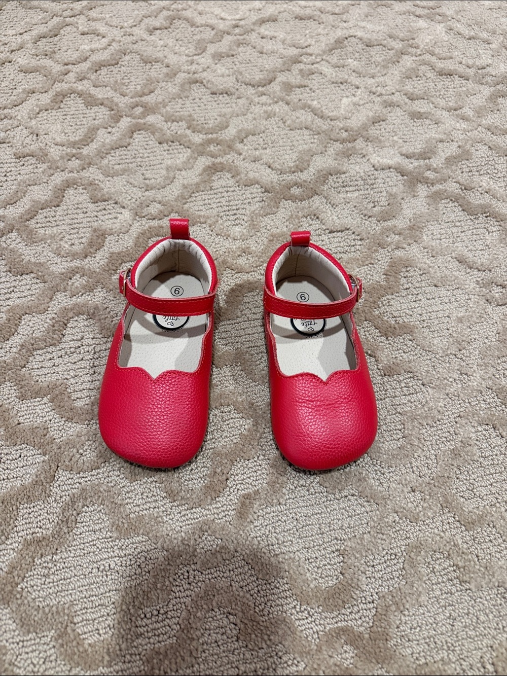 Little Love Bug Olivia - soft red leather